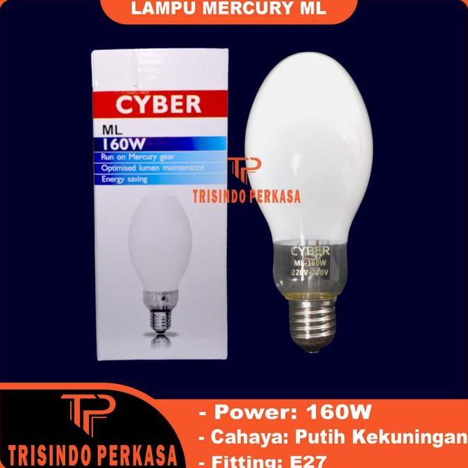 Lighzx- Lampu Mercury Ml 160W 160 Watt E27 Bola Lampu Jalan