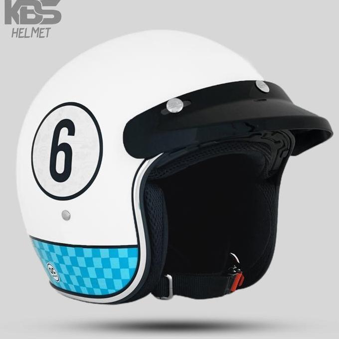 Helm KBS Retro CSVL 666 / Helm Bogo PREMIUM Untuk Pria Dan Wanita Dewasa SNI