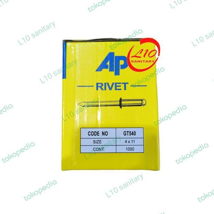 Dnabig- Paku Rivet Ap 540 ( 4Mm X 11Mm ) Paku Ripet Murah Ap 540