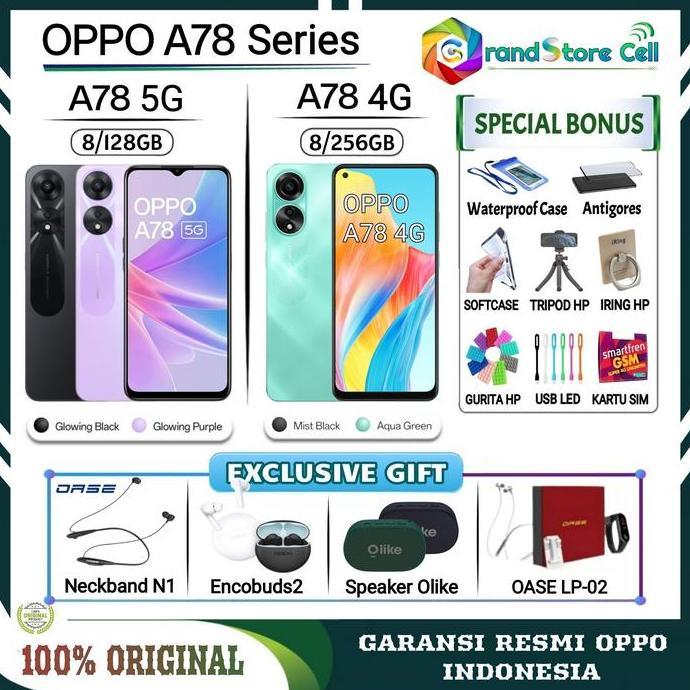 Gasskirim- Oppo A78 5G Ram 8/128 Gb Nfc Support | Oppo A 78 5G Garansi Resmi Oppo
