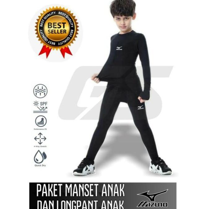 JK_WI01 Baju voli anak/celana voli anak/legging anak mizuno