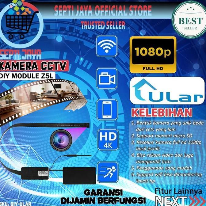 KAMERA DIY MODULE RESOLUSI FULL HD 1080P DIY-ULAR CAMERA MINI CCTV KONTROL MONITORING LEWAT HP PEREK