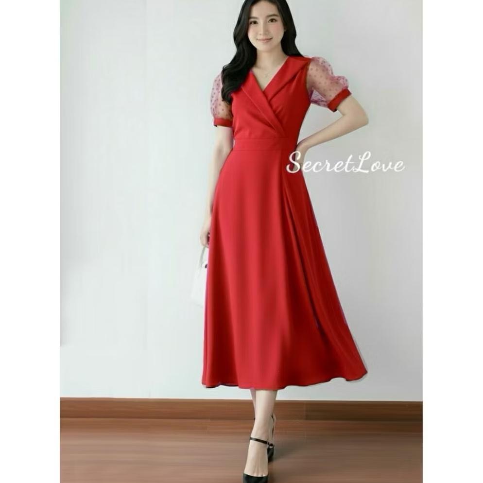 CUCI GUDANG DRESS LEXIE SCUBA DRESS PESTA