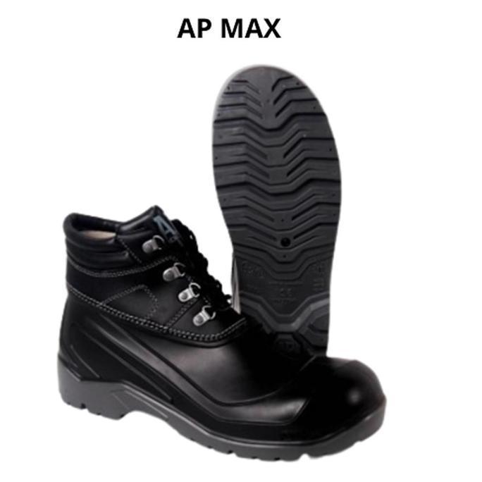 PRESHA.HNF - SEPATU AP BOOTS SAFETY MAX SIZE 39-43 - AP BOOTS SAFETY MAX - AP SAFETY STEEL TOE MAX