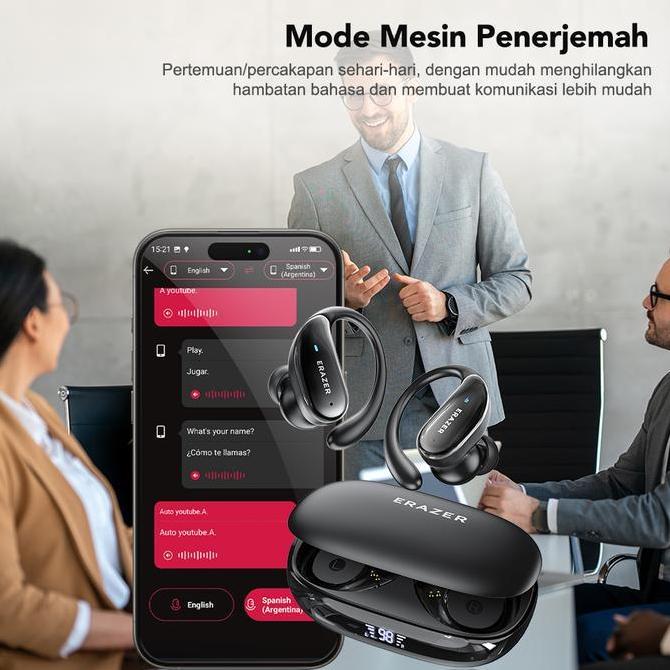sasakarangjaya78 - lenovo erazer xt80pro headset terjemahan pintar ai true wireless bluetooth earpho