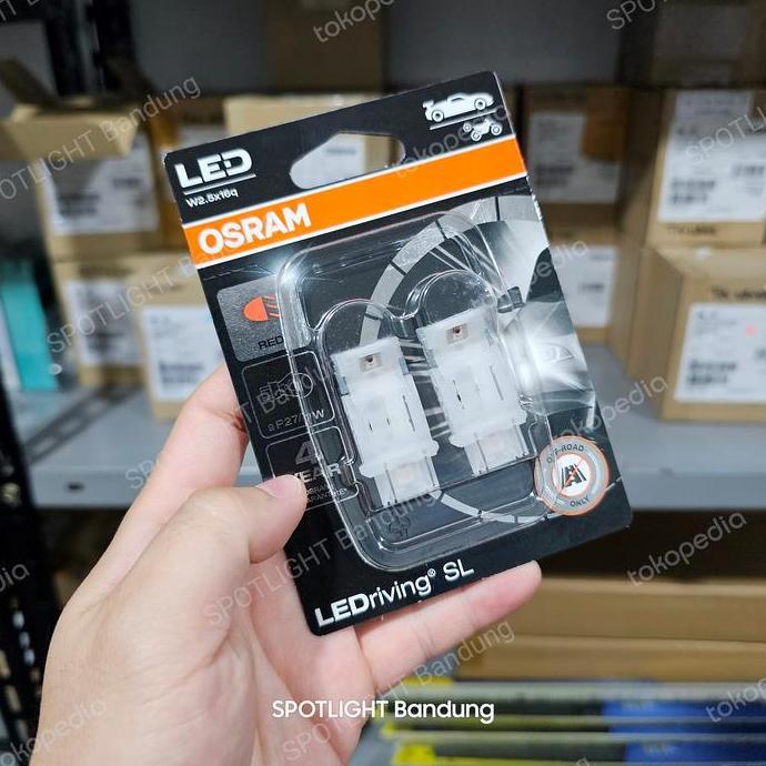 TERMURAH - OSRAM RED LED 3157 P27/7W Lampu Rem Jeep