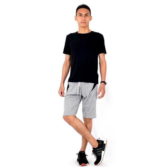 Boyinboy- Joger Pants Pria Jogger Sweatpants Celana Sedengkul Jacque Abu Grey