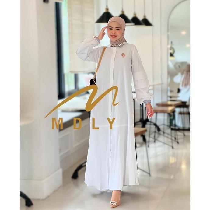 Promo Baju  Gamis Wanita Basic Tycia Dress By Mdly Fit Lembut Muslim Nyaman Panjang Remaja