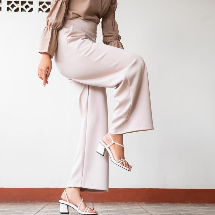 Griloff- Haymeeidn Celana Kulot Jumbo Bawahan Highwaist Wanita Bawahan Kulot Premium Aplikasi Kanton