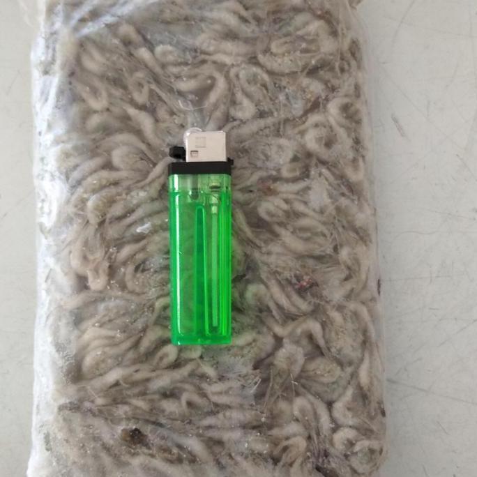 Fishbou- Udang Beku Pakan Ikan 500Gr, Pakan Ikan Predator, Pakan Ikan Oscar