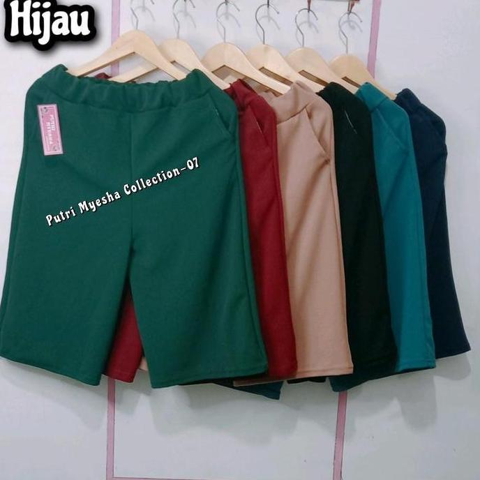 Terlaris Celana Pendek Wanita Model Kulot 7/8 Santai