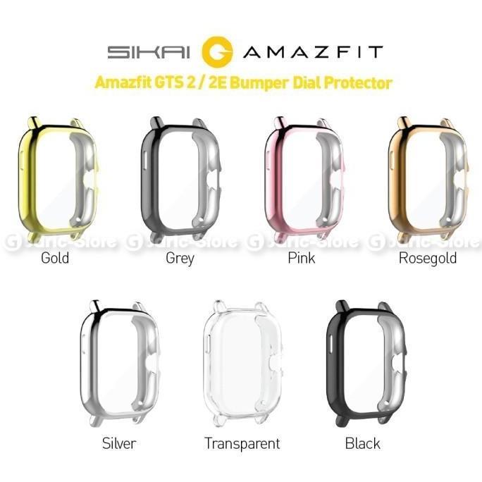 Thebest- SIKAI Rubber Case Soft Bumper Cover Screen for Amazfit GTS 2 2e GTS2