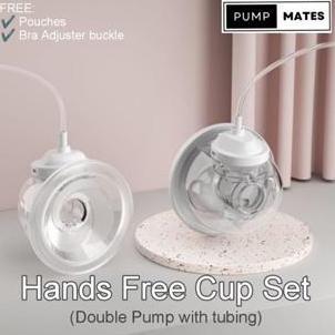 Pump Mates Handsfree Cup Set Double Pump - Collection Cup Handsfree Double untuk Pompa ASI Accessori