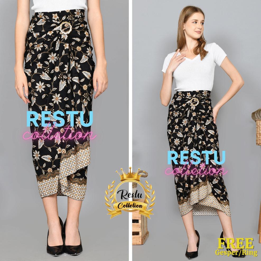 HOT Rok lilit batik / rok lilit batik kain lilit Premium / lilit batik modern / Motif Megamendung Si