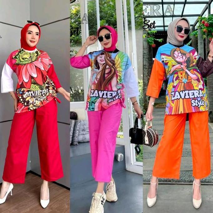 Murah One Set Celana Zaviera Setelan Celana Zaviera