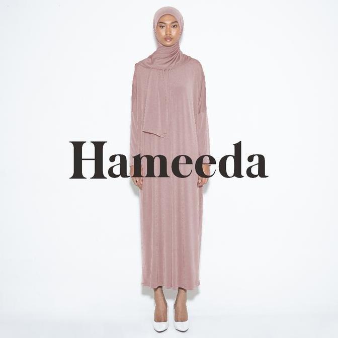 Grosir Hameeda - Sahar Batwing Dress | Loose Jersey Dress Busui Gamis Basic Gold Lembut
