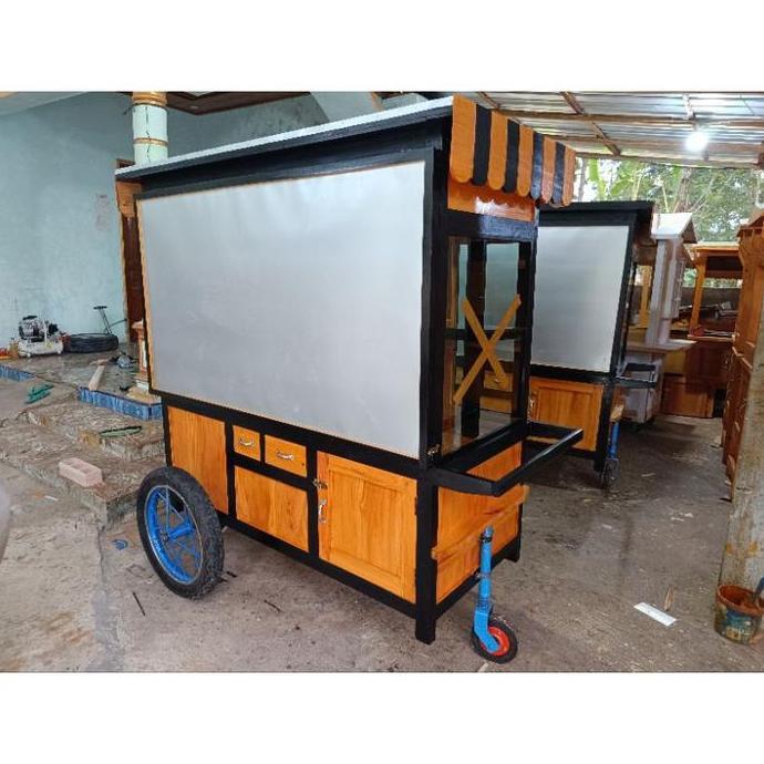 Terlaris Gerobak Nasi Goreng Full Kaca Roda Tiga Free Ongkir, Gerobak Martabak, Gerobak Jualan, Gero