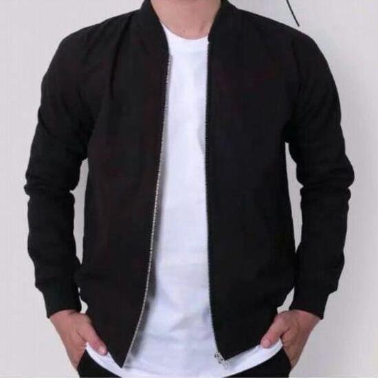 ORIGINAL JAKET BOMBER KANVAS PREMIUM - JAKET BOMBER PRIA - BOMBER PRIA KANVAS