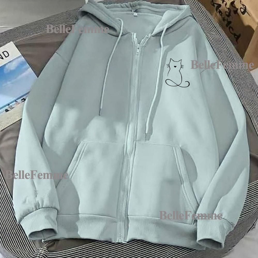 BEST SELLER HOODIE ZIPPER SWEATER GARIS KUCING RESLETING PRIA WANITA SIZE L XL XXL 3XL 4XL BIGSIZE Z