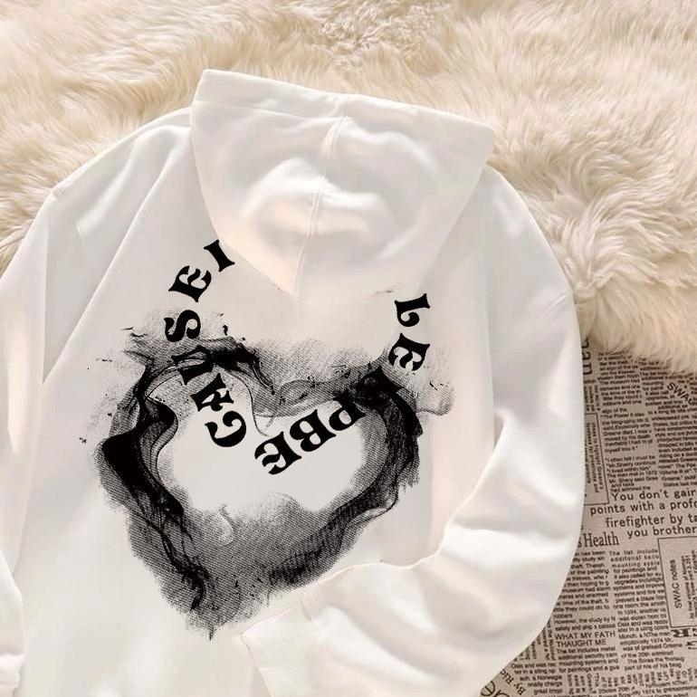 PREMIUM PO FLORET SWEATER HOODIE OVERSIZE WANITA PENCETAKAN KOREAN HEART PRINT TRENDI HOODIE WANITA 