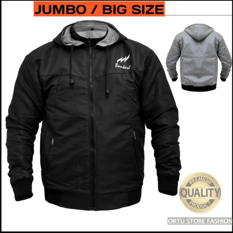 BEST SELLER JAKET PARASUT BOLAK BALIK JUMBO BIG SIZE L-XXXL PRIA DEWASA TERBARU ORIGINAL HOODIE BAND