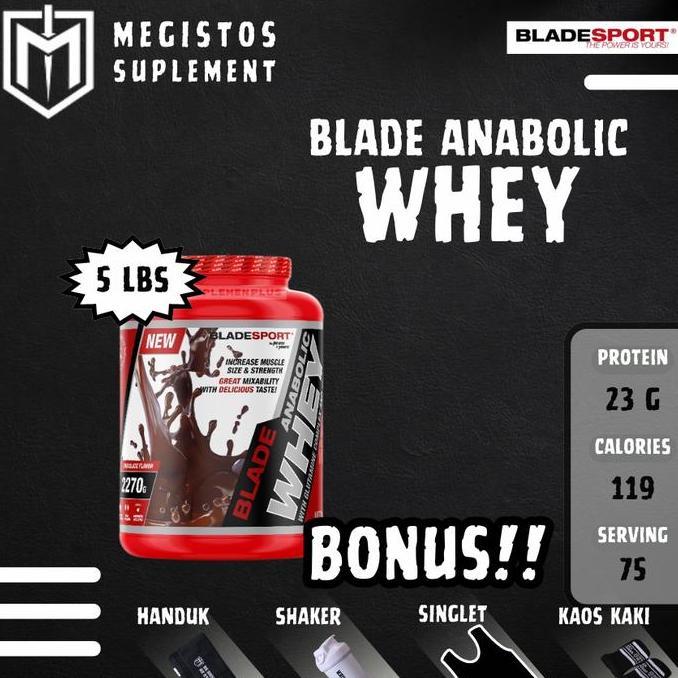 Blade Whey Protein 5 Lbs Whey Protein Isolate Concentrate BPOM