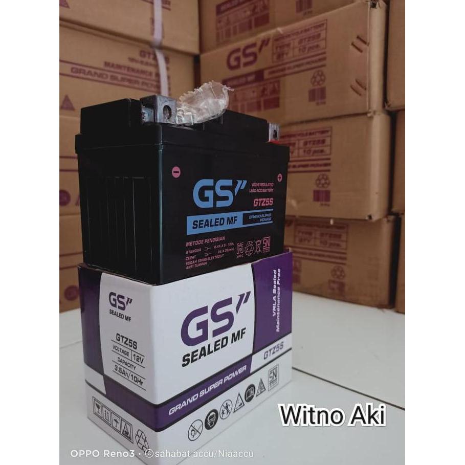 Aki Motor Honda Revo+New Revo 110 Gtz5s GS P aki kering mf Terlaris