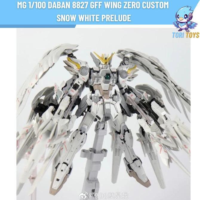 awesomether - daban 8827 mg 1/100 wing zero custom snow white prelude gff