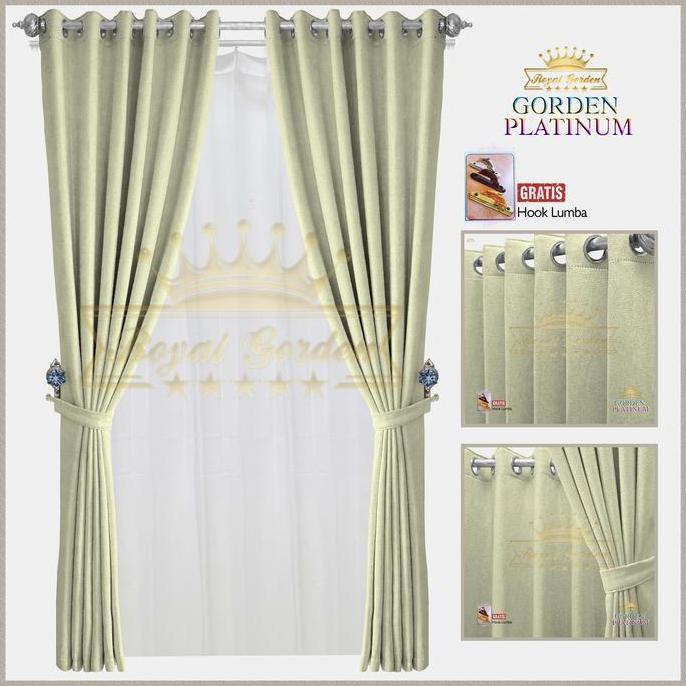 Lengkap- Gorden Jendela Minimalis Hordeng Blackout Import Premium Tirai Pintu Kekinian Gordyn Ruang 