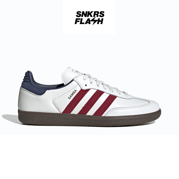 ADIDAS Samba Og Team Victory Red Night Indigo Sepatu Sneakers Pria - IH4881 - Size 42.7