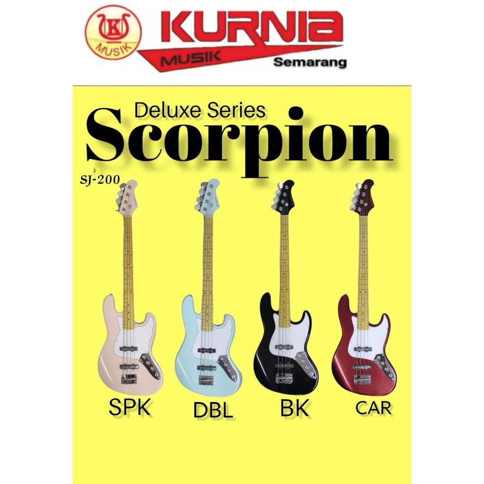 Murah Scorpion SJ200 - Sj 200 - SJ200 Gitar Bass Elektrik Jazzbass Non COD