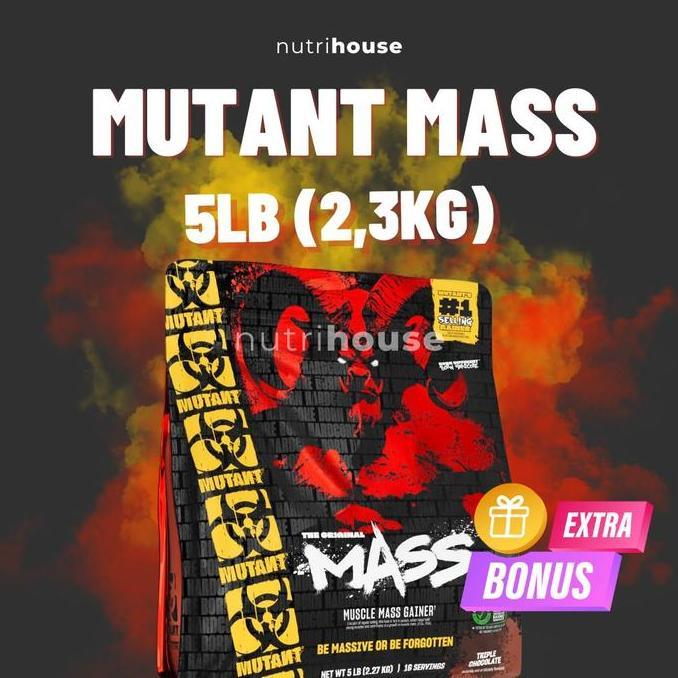 Mutant Mass 5lb 2,3kg Mutant Mass Gainer mutantmass Nutrihouse