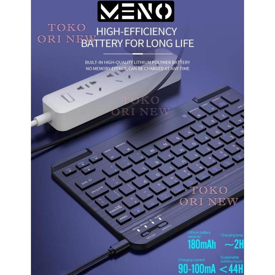 Outpic- Meno Wireless Slim Keyboard Bluetooth Universal Ipad Tablet Tab Android Ios Windows Hp Lapto