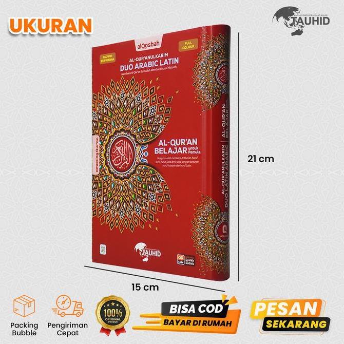 (BEST SELLER) [Exclusive Ust Okky] Al Qur'anurkarim Duo Arabic Latin A5 Al Quran Full 30 Juz