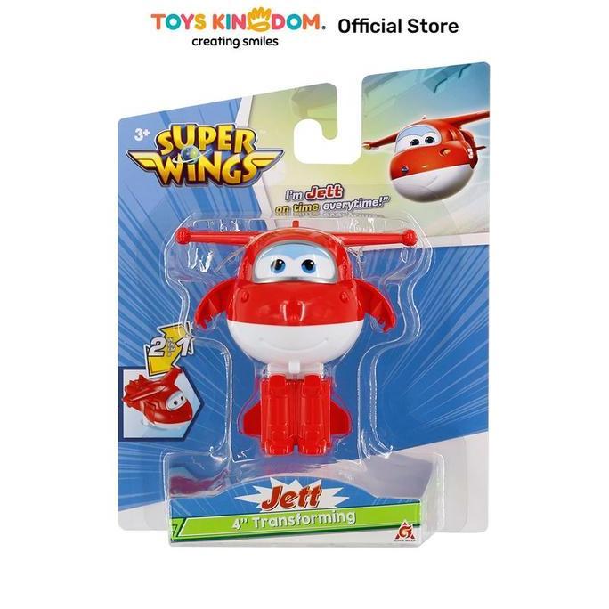 ALPHA GROUP ROBOT SUPERWINGS TRANSFORMING JETT REGULER - MERAH