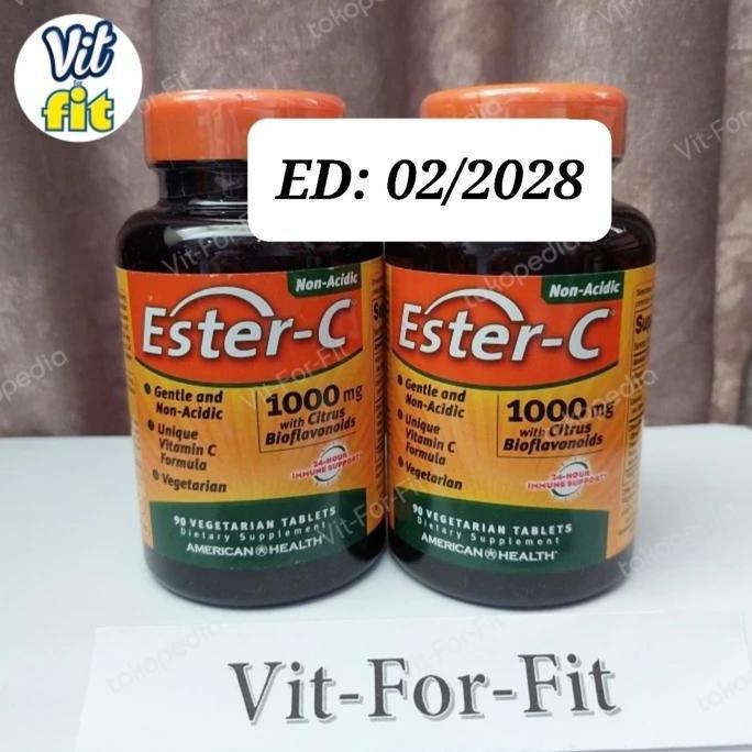 American Health Ester C 1000 mg With Citrus Bioflavonoids 90 veg tabs / Ester C 1000mg