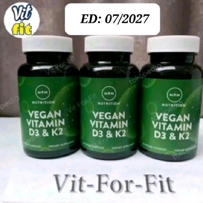 MRM Nutrition Vegan D3 & K2 - 60 vegan caps