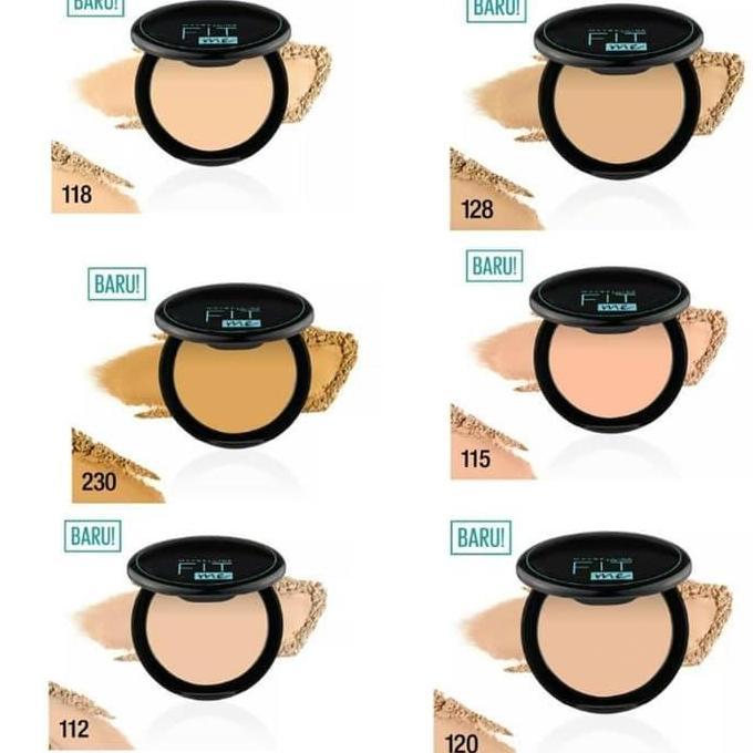 Allure- Maybelline Fit Me Matte+Poreless Powder 12H Spf28 Pa+++ Oil Control (Baru) Bedak Padat
