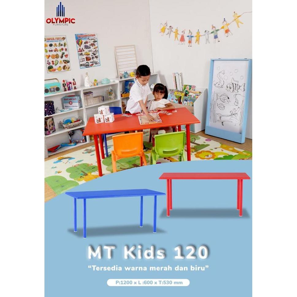 MT KIDS 120 MEJA BELAJAR ANAK OLYMPIC UNTUK TULIS BACA