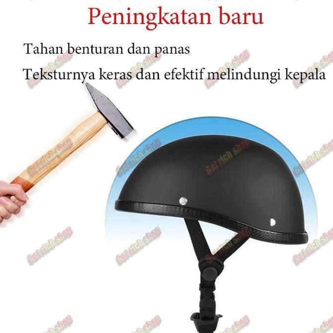 Kapal 24 Jam Helm Harley Davidson Half Helmet Topi Keledar Motosikal Electric Car Helmet Helm Retro 