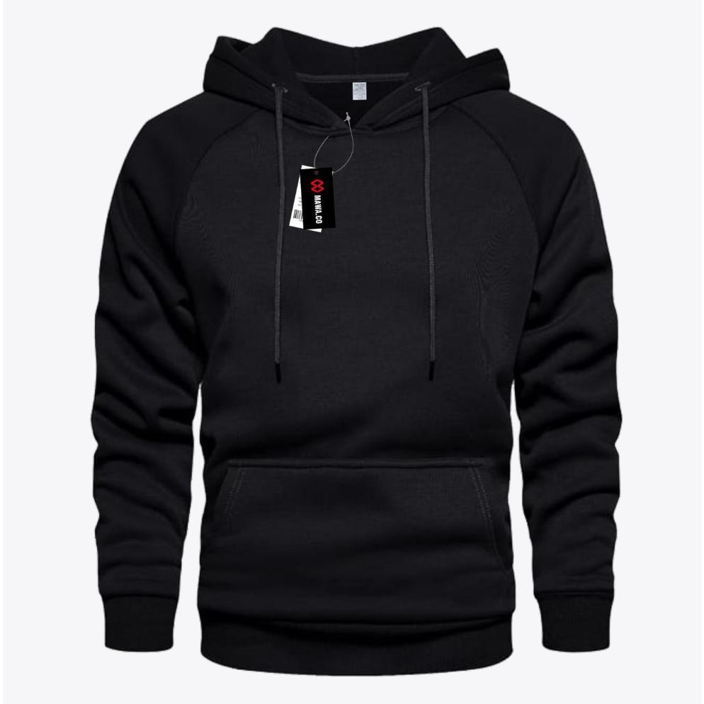 PREMIUM MAWA.CO - HOODIE TEBAL POLOS HITAM