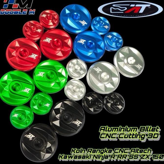 Tutup Rangka Koin Rangka Coin Arm Almu CNC Aitech 3D Ninja R RR SS Aluminium Terlaris