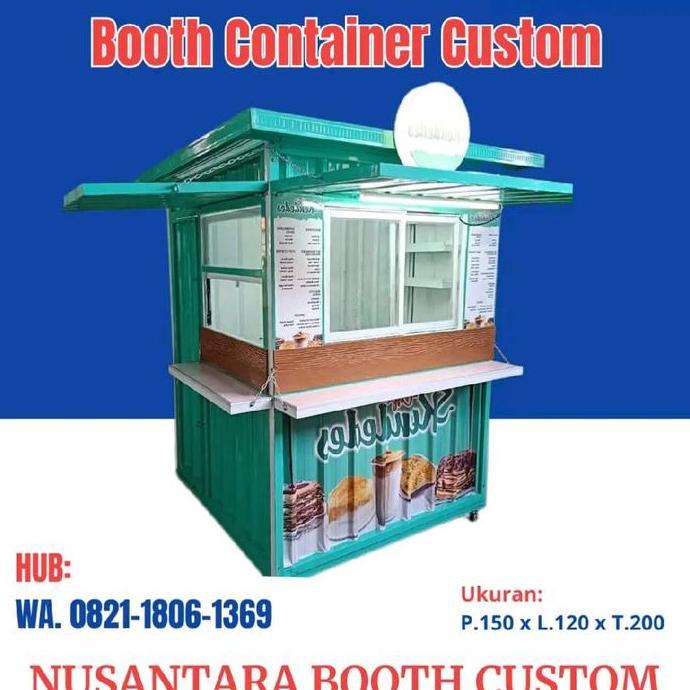 Terlaris Booth Container Jualan Booth Container Custom Umkm Murah Booth Container Cafe Mini Siap Pak
