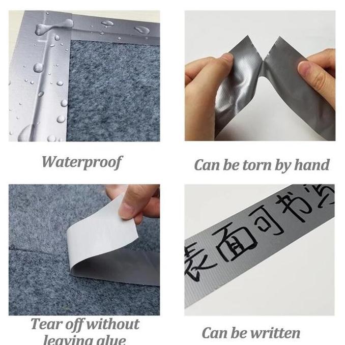 Qnqx- Lakban Kain Perekat Karpet Tempel Lantai Anti Slip Super Kuat 10 Meter