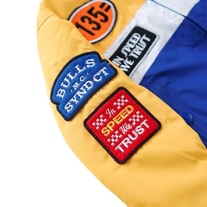 BULLS SYNDICATE JUNIOR JACKET Qegor white Yellow Jaket (TERBAIK) (TERBARU) (TERMURAH)