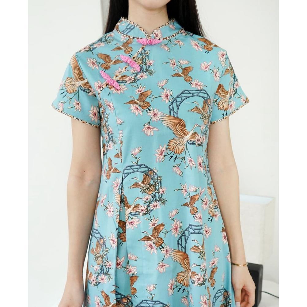 LIMITED DEAL Dress batik qb166 tosca
