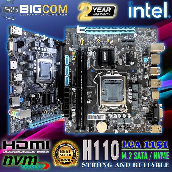 PAKET MOTHERBOARD H110  + PROCESSOR Core i5-6500 GARANSI 2 TAHUN
