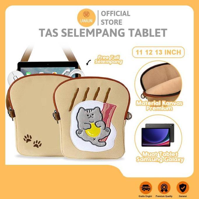 Tas Selempang Sleeve Pouch Tablet Samsung Galaxy Tab S7 S8 10 11 Inci
