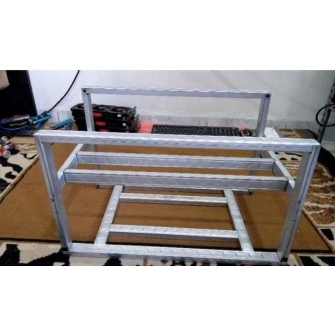 Pcbig- Rig Mining (Rak Menambang) Cyrpto Bisa 6 Vga_Mining Rig_Rig Vga_Rak Mining Crypto