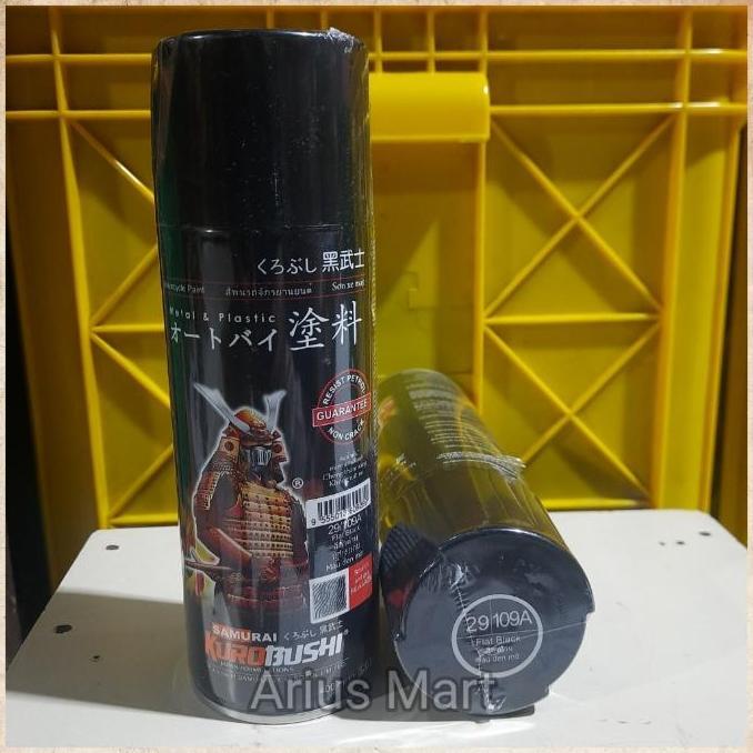 Wbex- Pilok/Pilox Samurai Cat Semprot Samurai 109A Flat Black Hitam Doff